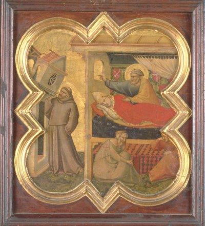 St. Franziskus hält die Lateranbasilika hoch von Taddeo Gaddi
